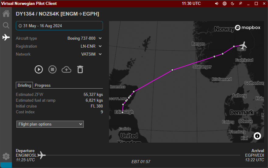 Virtual Norwegian Pilot Client: VNPC. Virtual Norwegian Flight Tracker